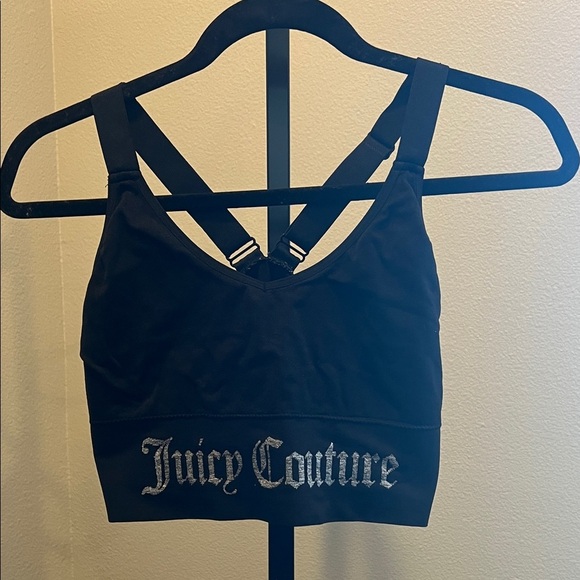 Juicy Couture Black Bralette with Logo - Picture 1 of 3
